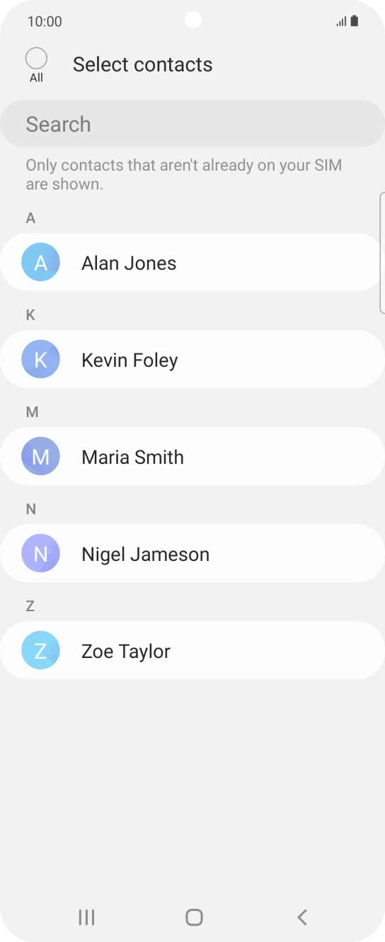Press the field above 'All'.
