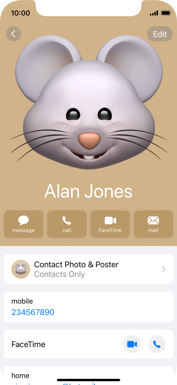 Slide your finger upwards starting from the bottom of the screen to return to the home screen.