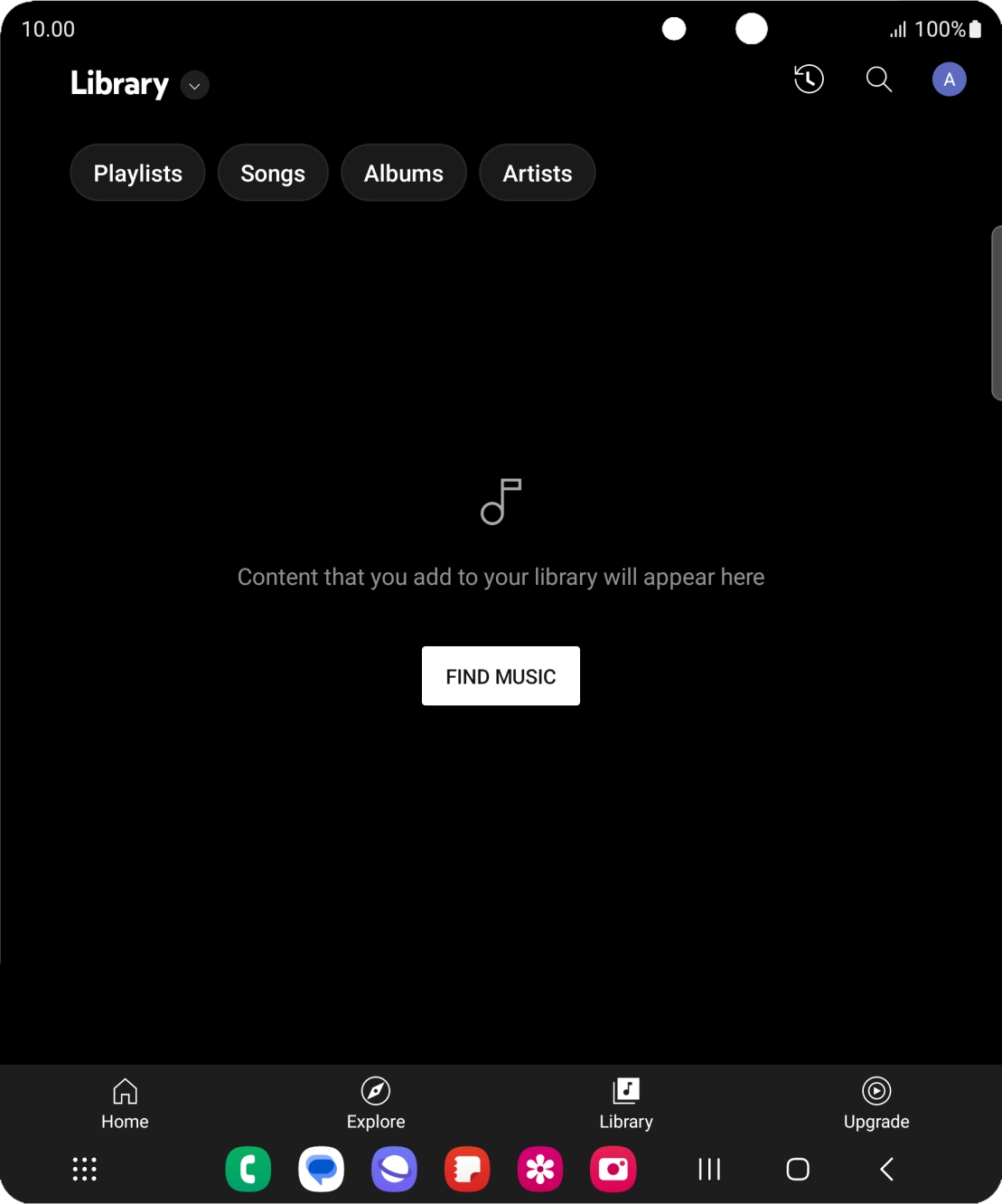 Press the drop down list.