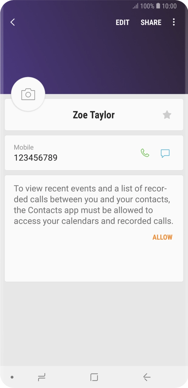 Press the Home key to return to the home screen.