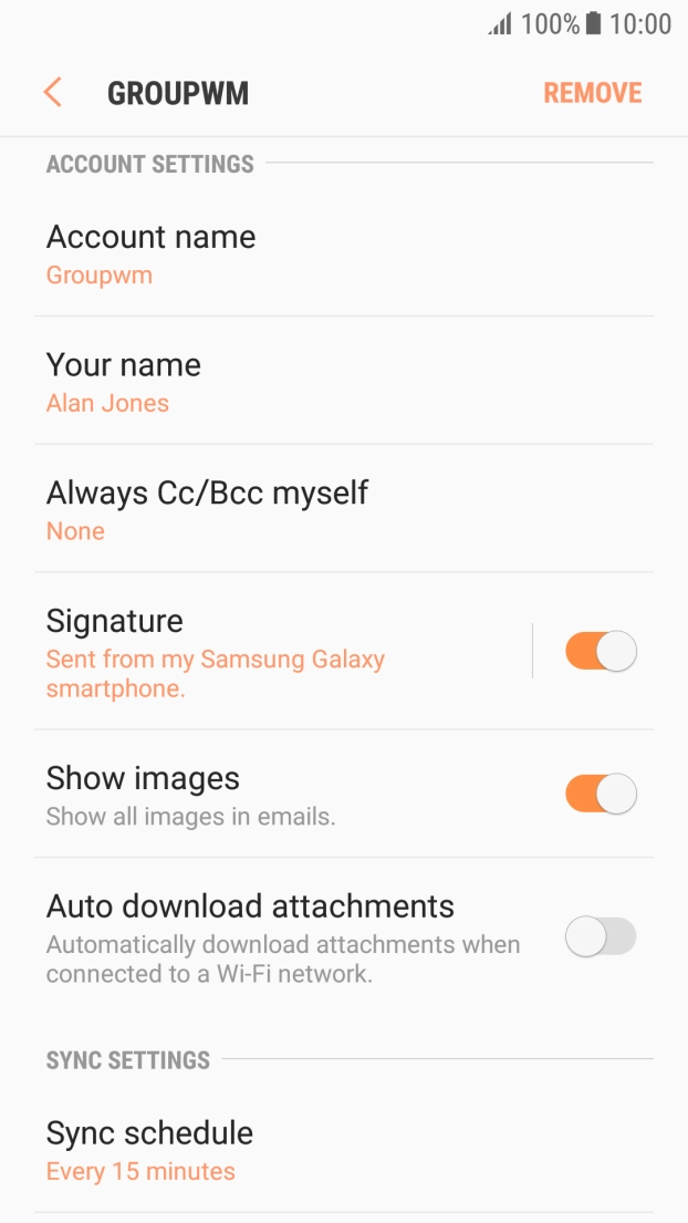Press Sync schedule. Press Sync schedule.