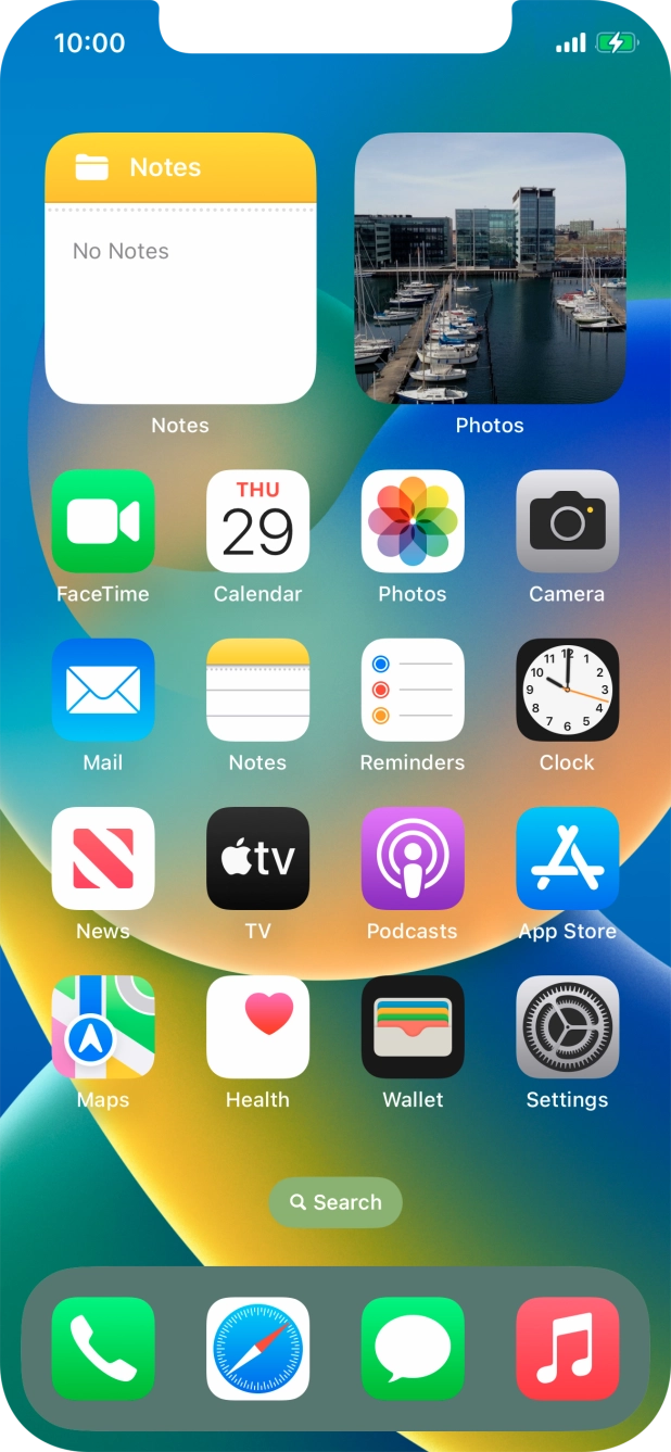 When the battery charging icon is displayed, charging is in progress.