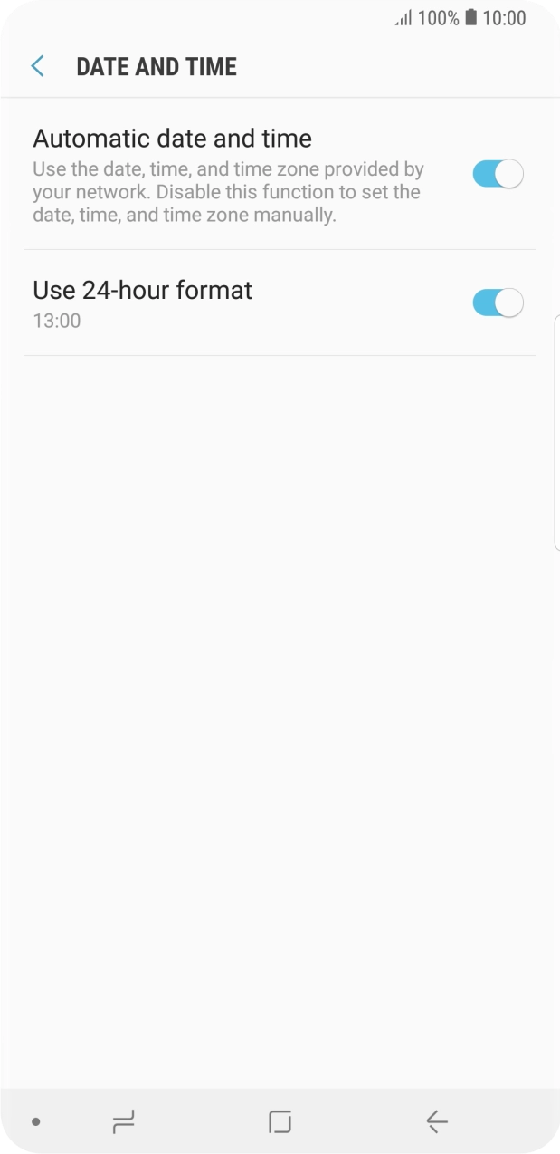 Press the Home key to return to the home screen.