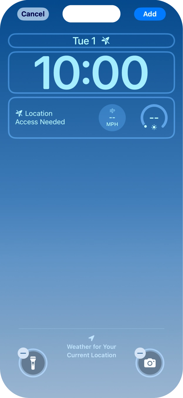 To customise the way the lock screen date is displayed, press the date widget and follow the instructions on the screen to select the required widget display mode. To customise the way the lock screen date is displayed, press the date widget and follow the instructions on the screen to select the required widget display mode.
