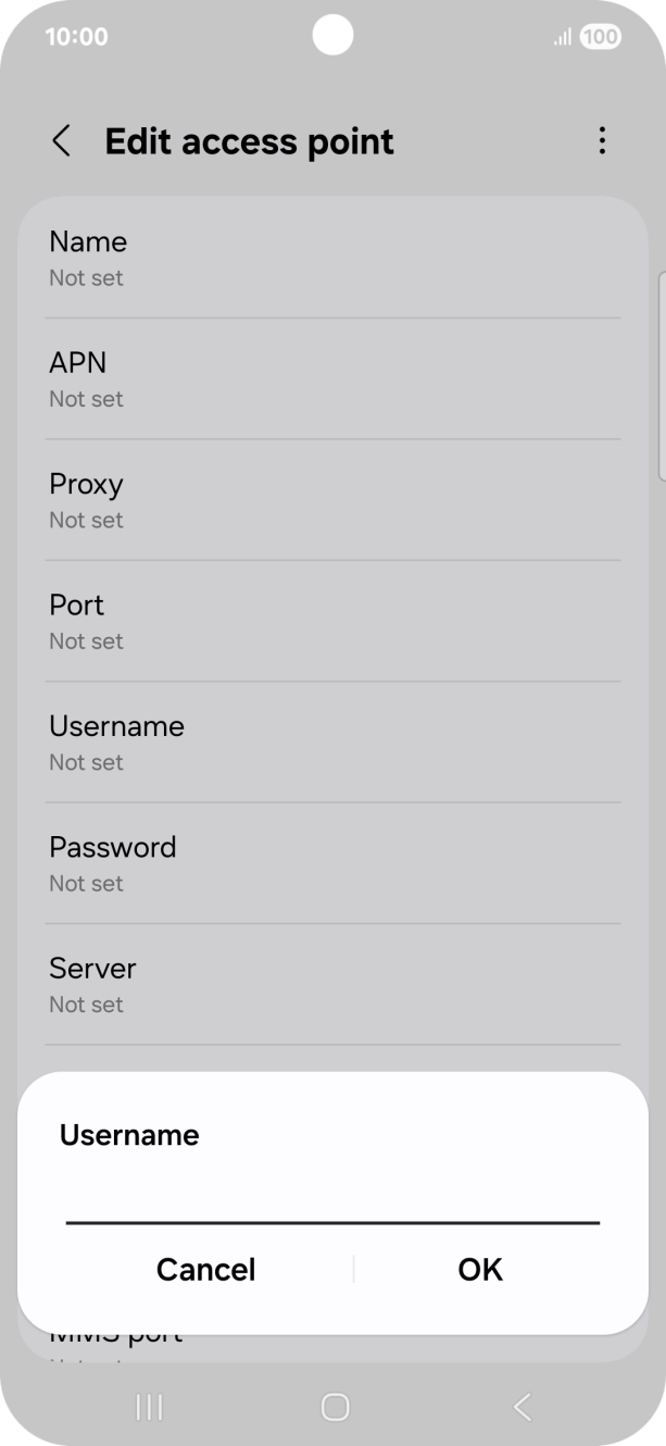 Key in o2 and press OK.