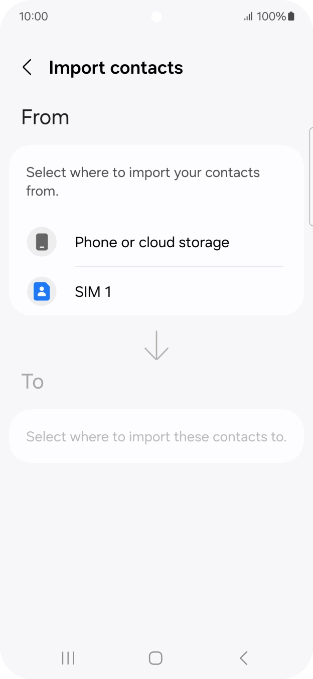 Press the name of the SIM. Press the name of the SIM.