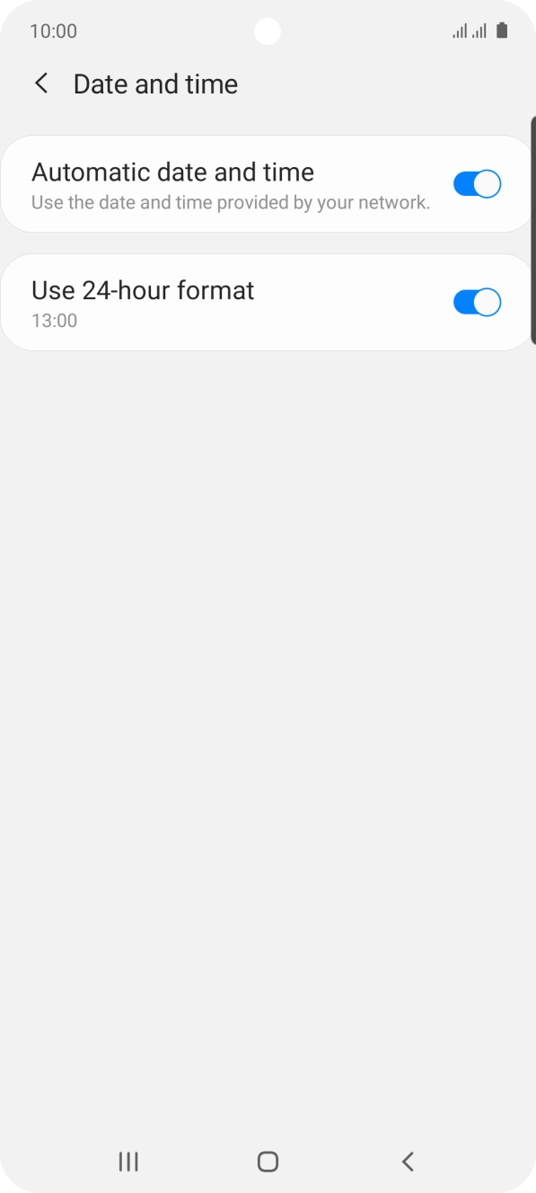 Press the Home key to return to the home screen.