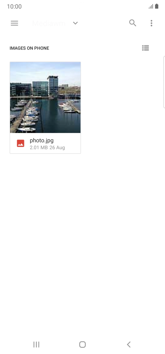 Press the required file.
