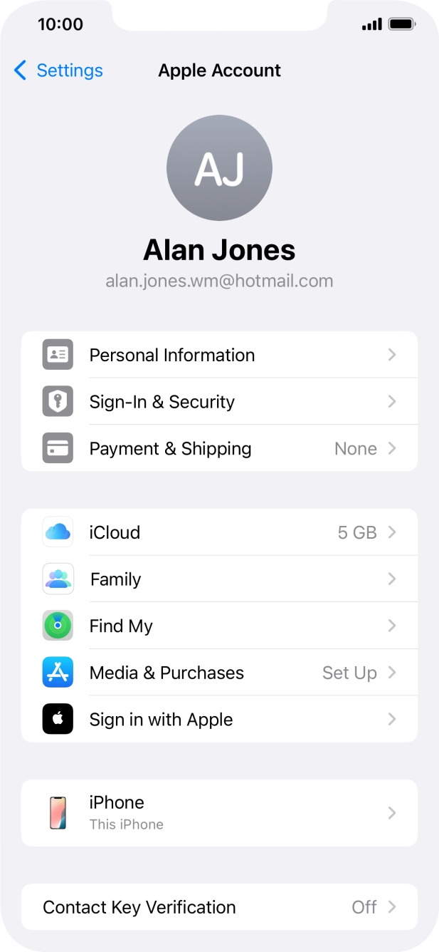 Press Find My. Press Find My.