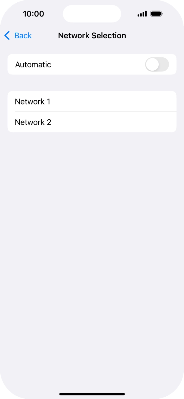 If you turn off the function, press the required network. If you turn off the function, press the required network.