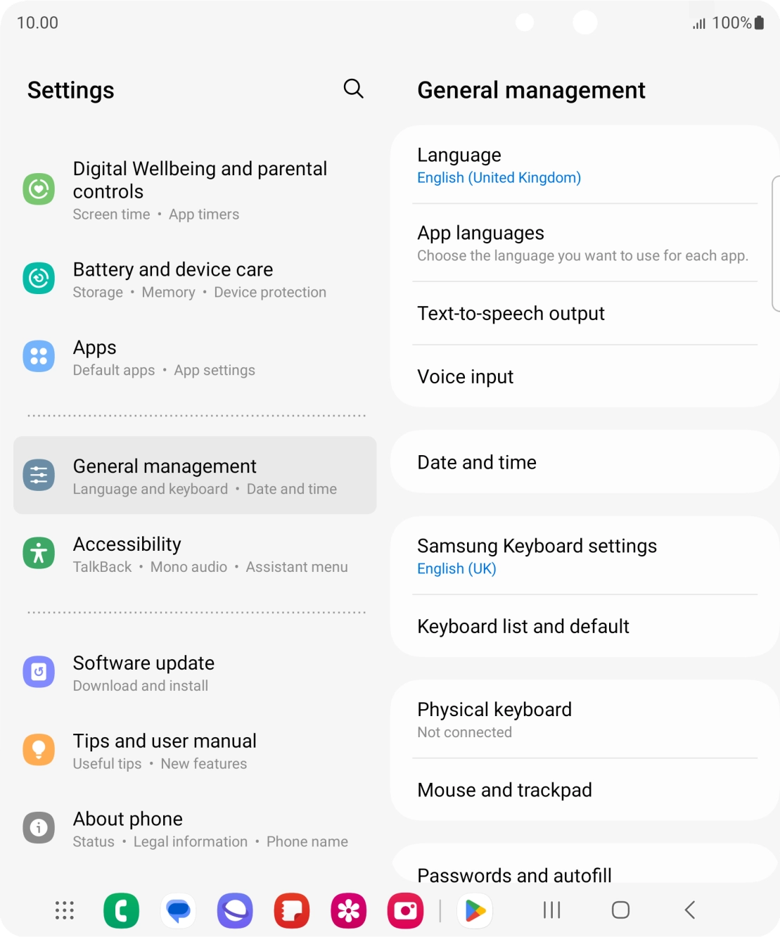 Press Date and time.