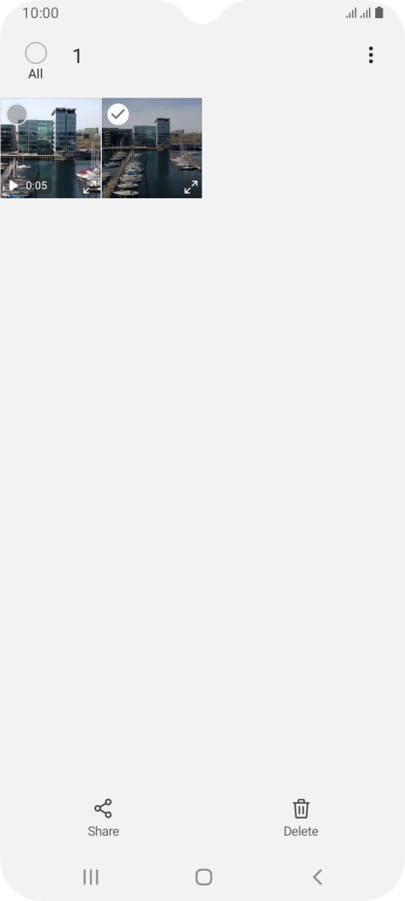 Press the field above 'All'. Press the field above 'All'.