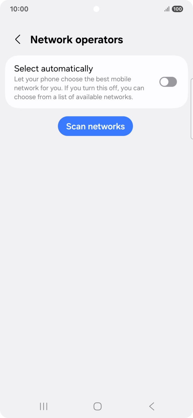 Press the indicator next to 'Select automatically' to turn on the function.