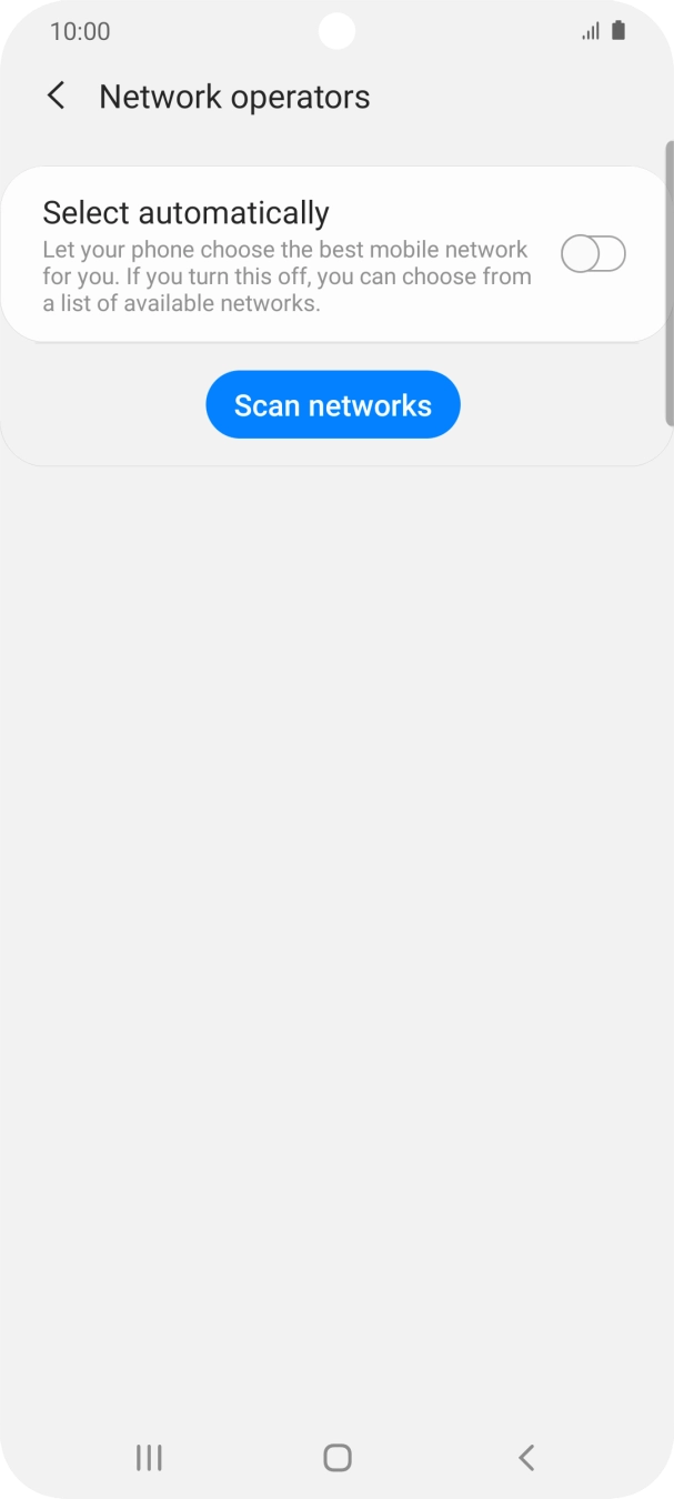 Press the indicator next to 'Select automatically' to turn on the function.
