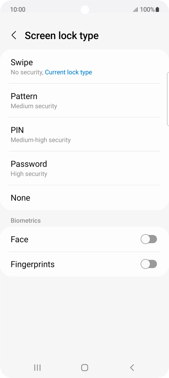 Press Fingerprints. Press Fingerprints.