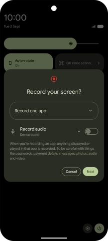 Follow the instructions on the screen to select the required settings.