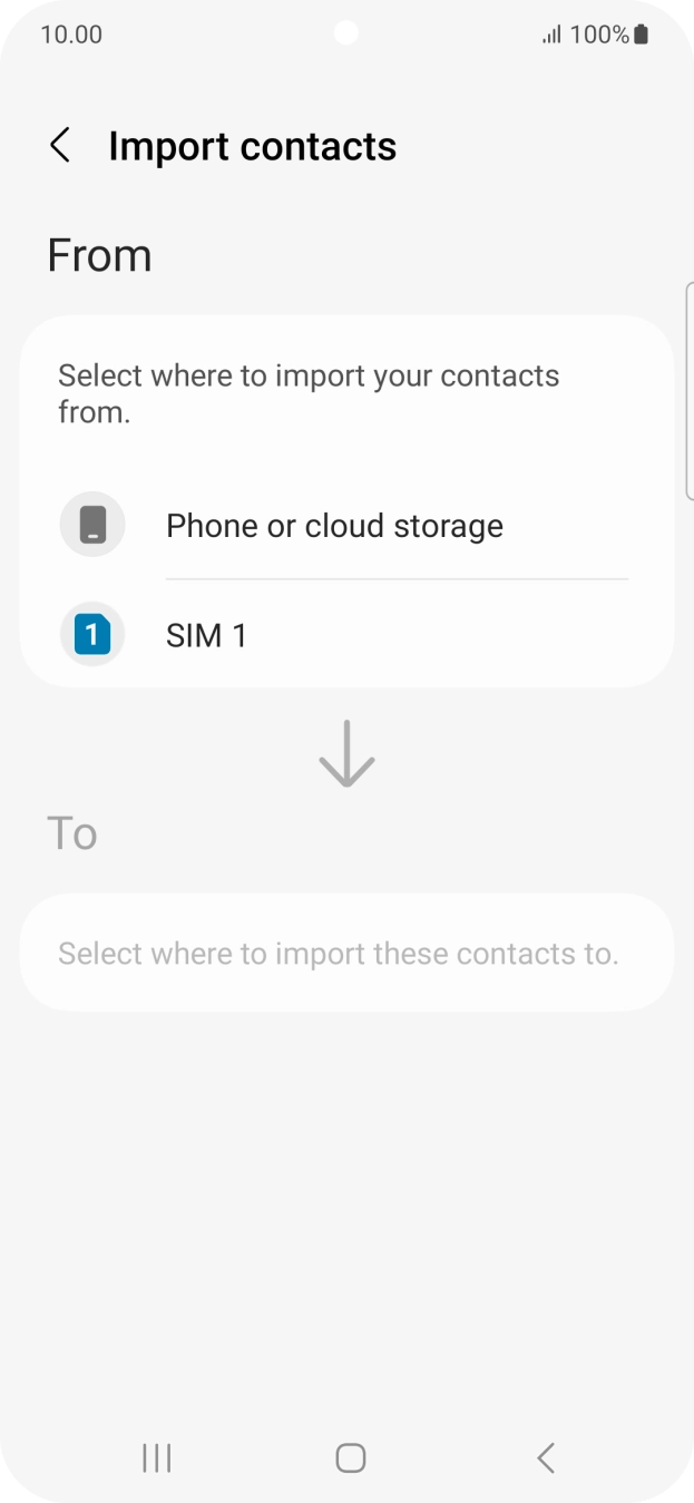 Press the name of the SIM. Press the name of the SIM.