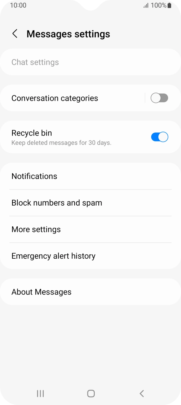 Press More settings. Press More settings.