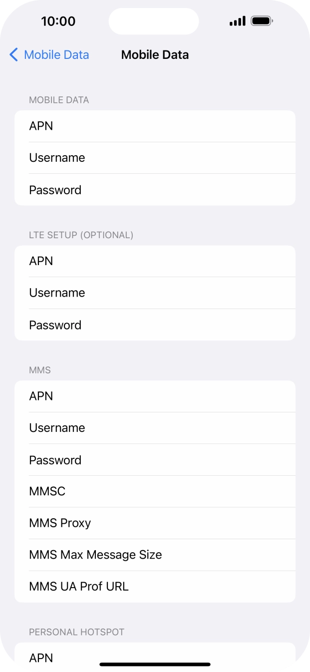 Press APN and key in wap.o2.co.uk.