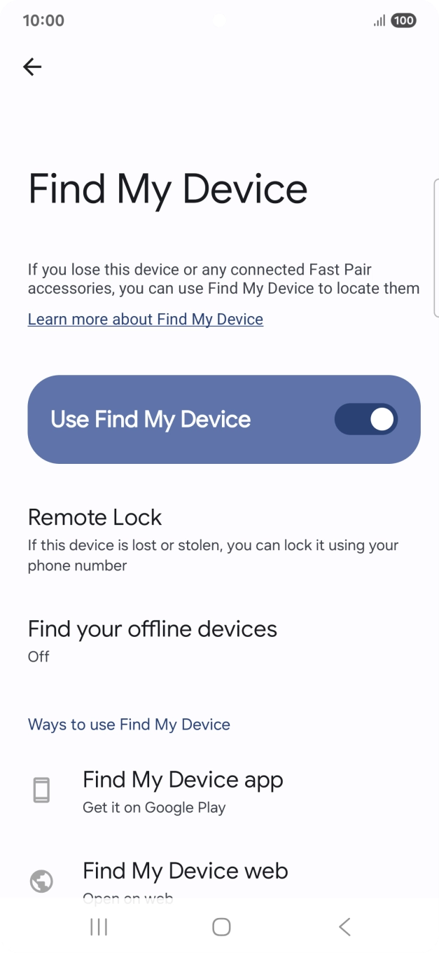 Press the Home key to return to the home screen.
