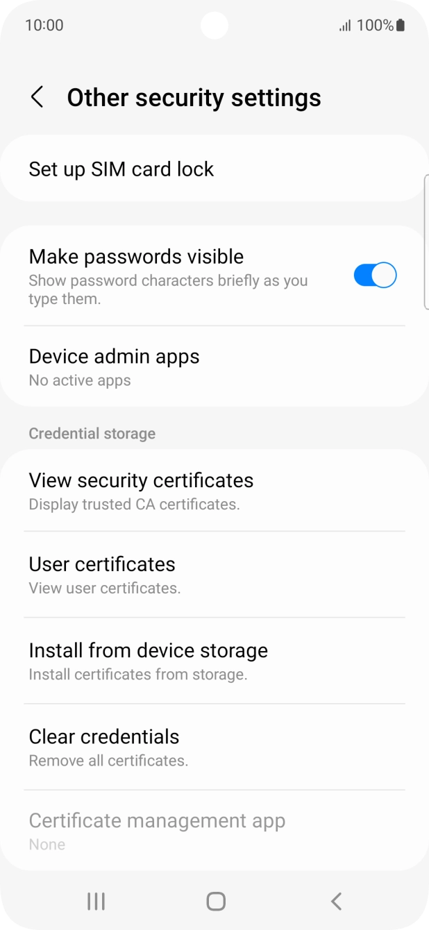 Press Set up SIM card lock.