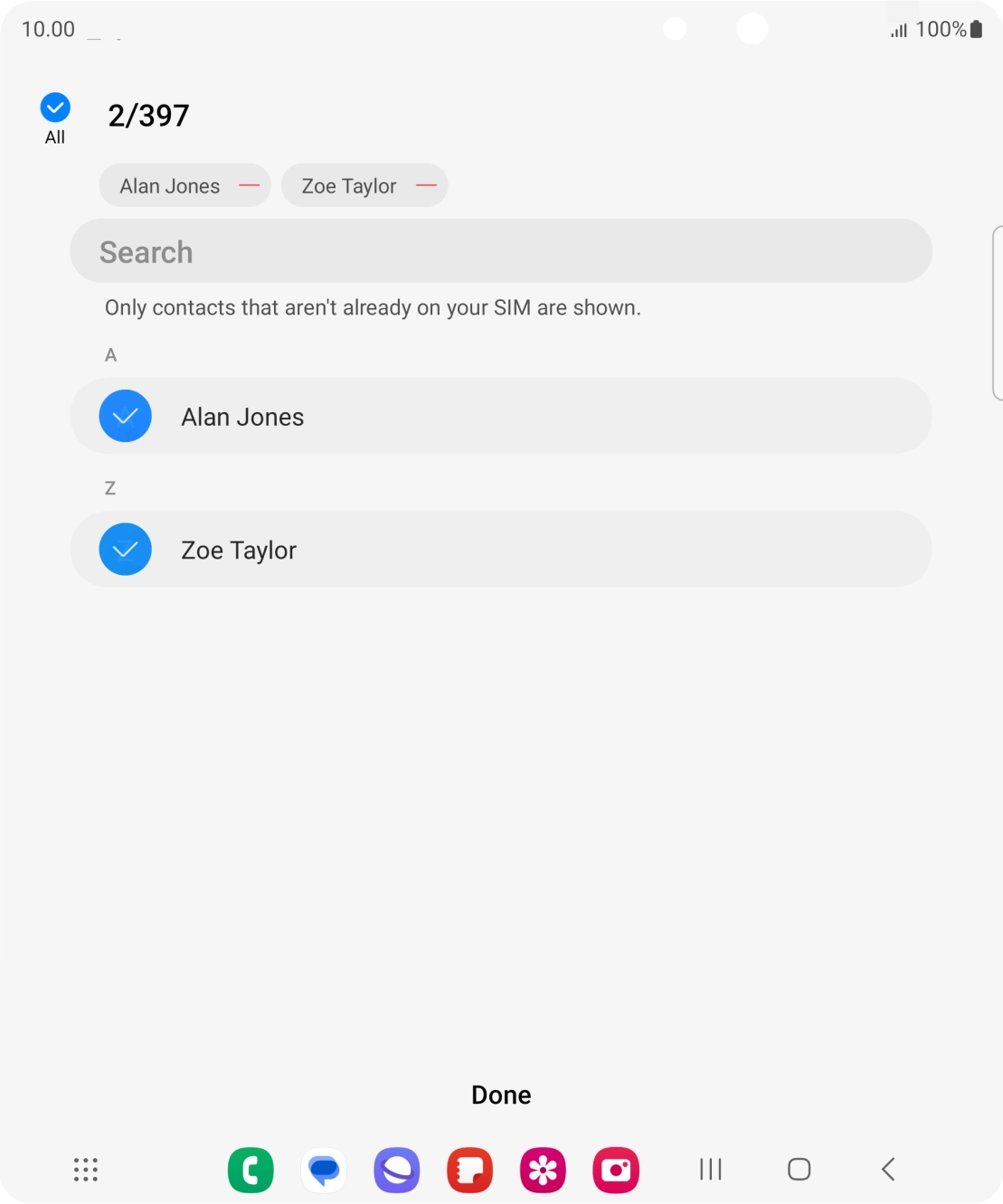Press Done. Press Done.