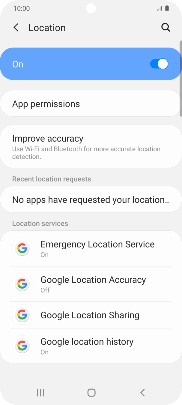 Press App permissions. Press App permissions.