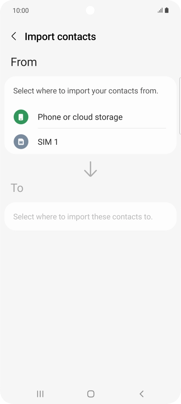 Press the name of the SIM.