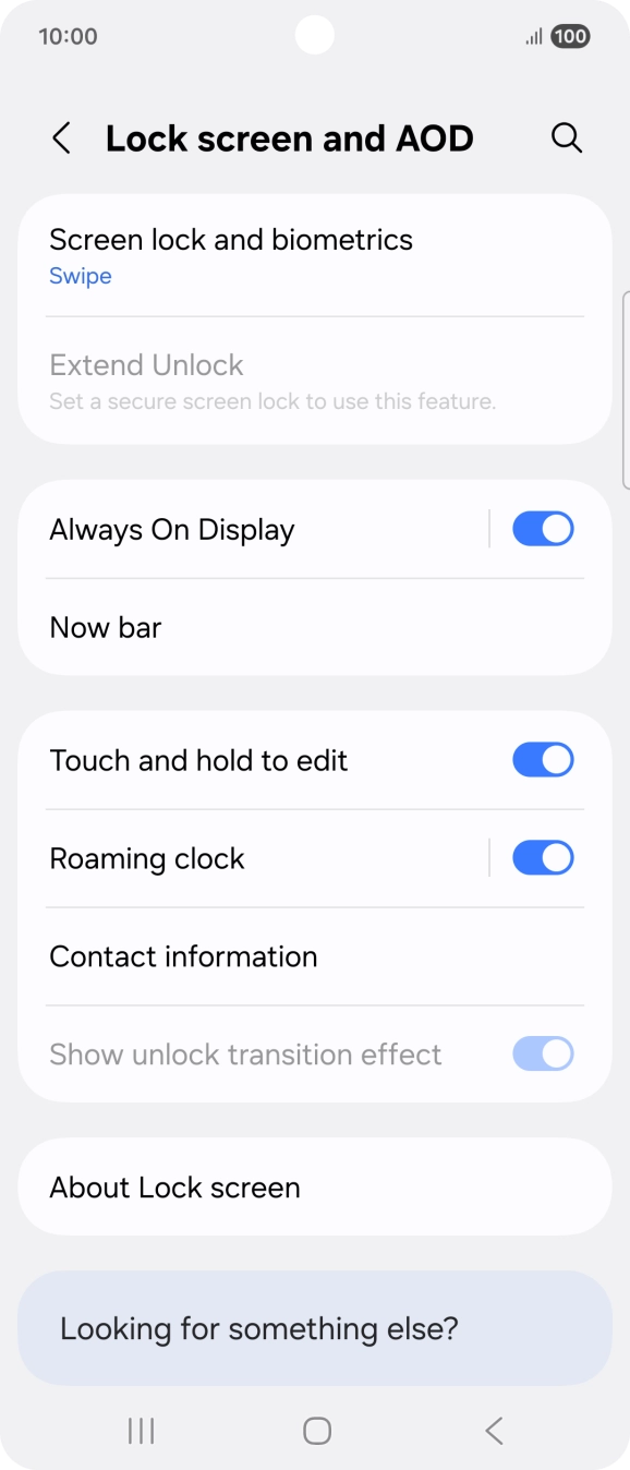 Press Screen lock and biometrics.