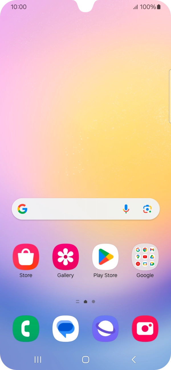 Slide two fingers downwards starting from the top of the screen.