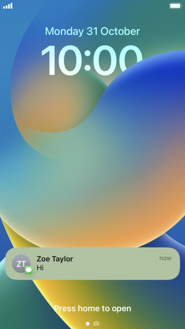 Press the required notification and follow the instructions on the screen to use the selected function. Press the required notification and follow the instructions on the screen to use the selected function.
