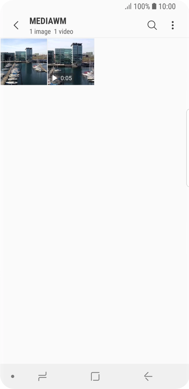 Press and hold any picture or video clip. Press and hold any picture or video clip.