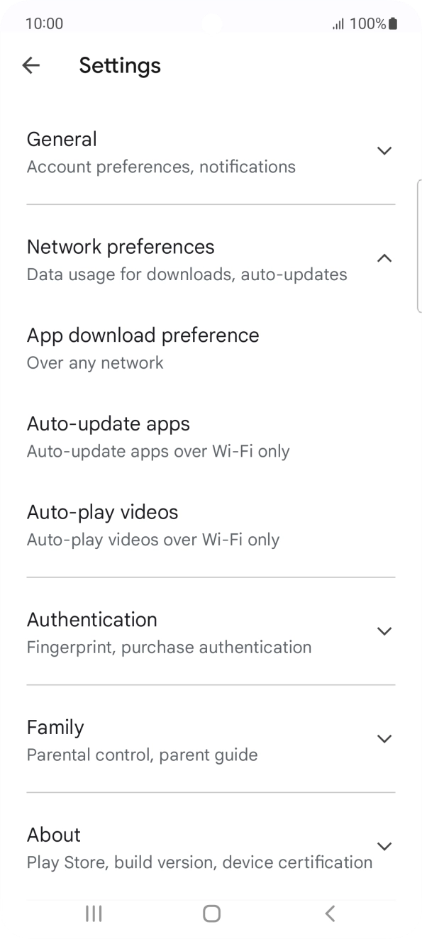Press Auto-update apps. Press Auto-update apps.