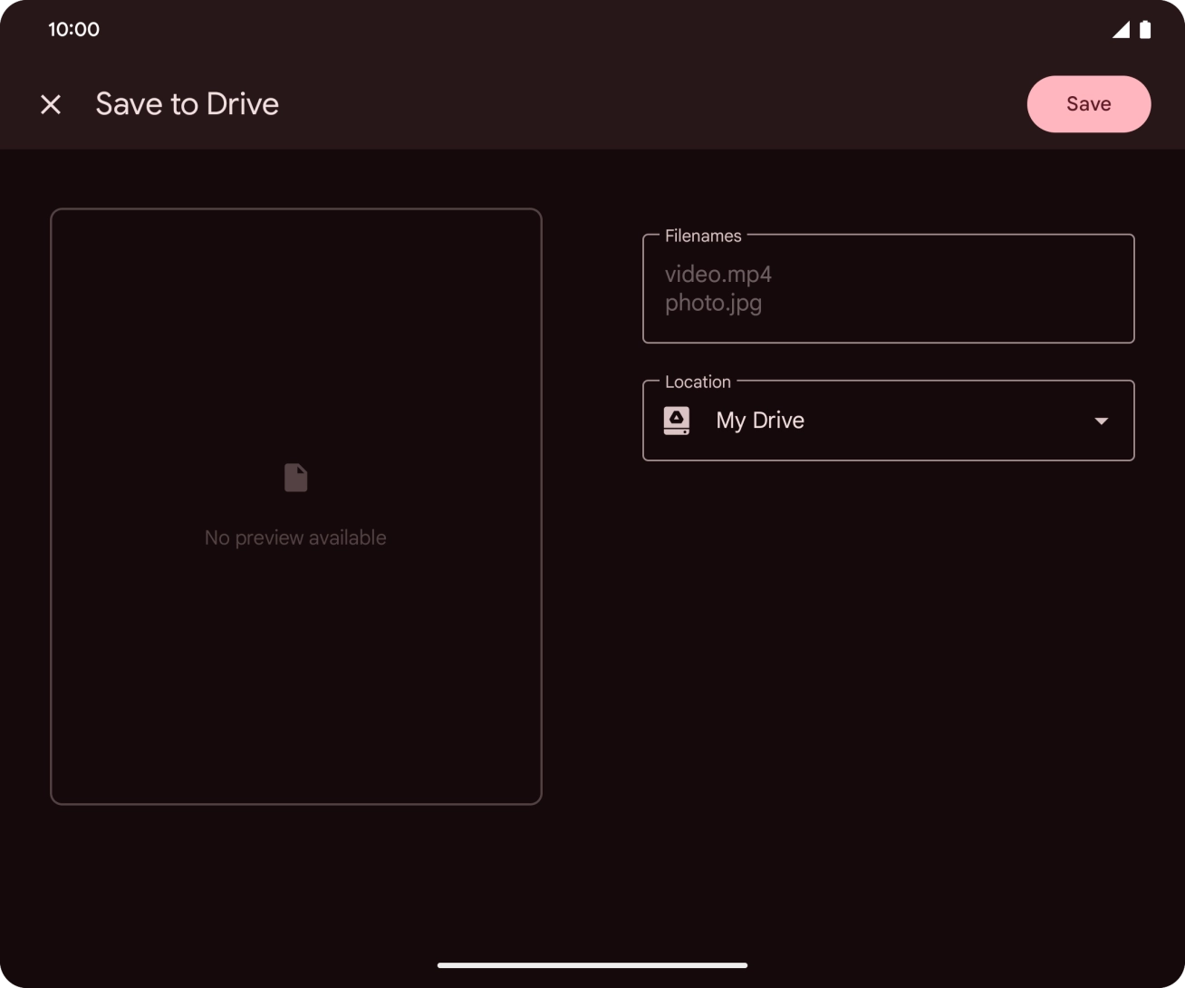 Press the field below 'Location' and go to the required folder.