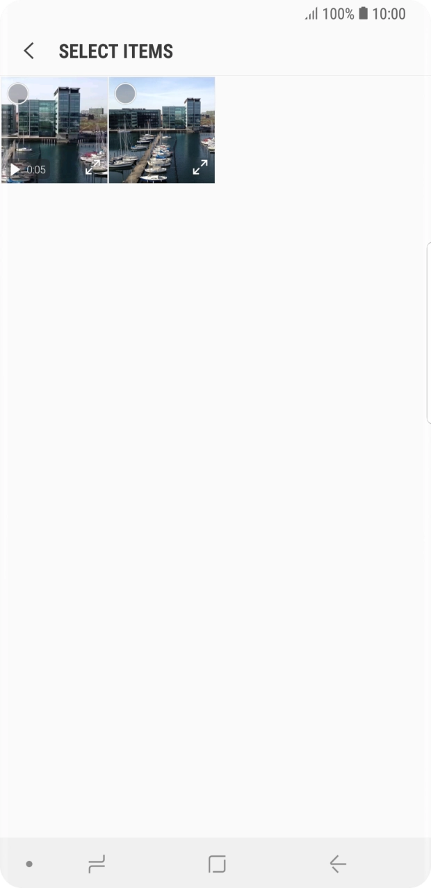 Press the required picture. Press the required picture.