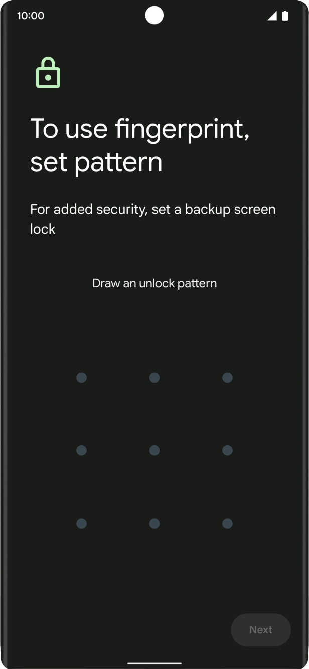 Follow the instructions on the screen to create an additional phone lock code. Follow the instructions on the screen to create an additional phone lock code.