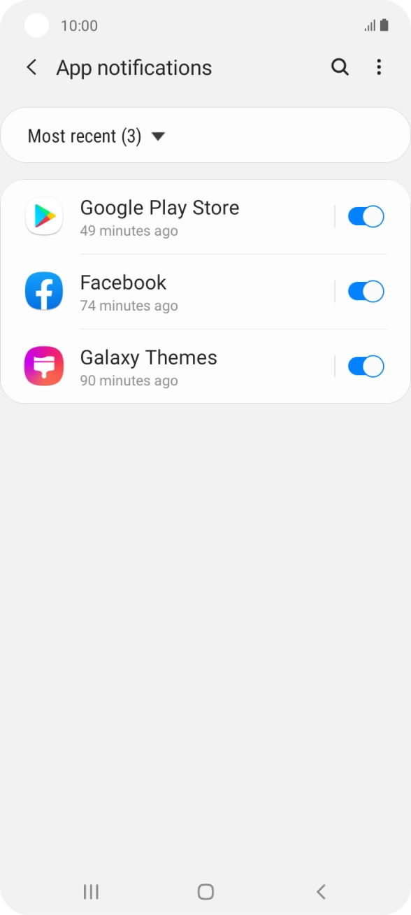 Press the drop down list.