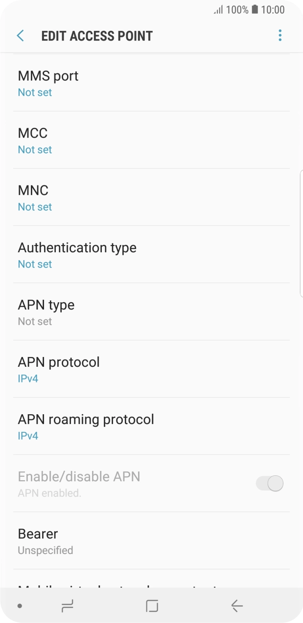 Press MMS port. Press MMS port.