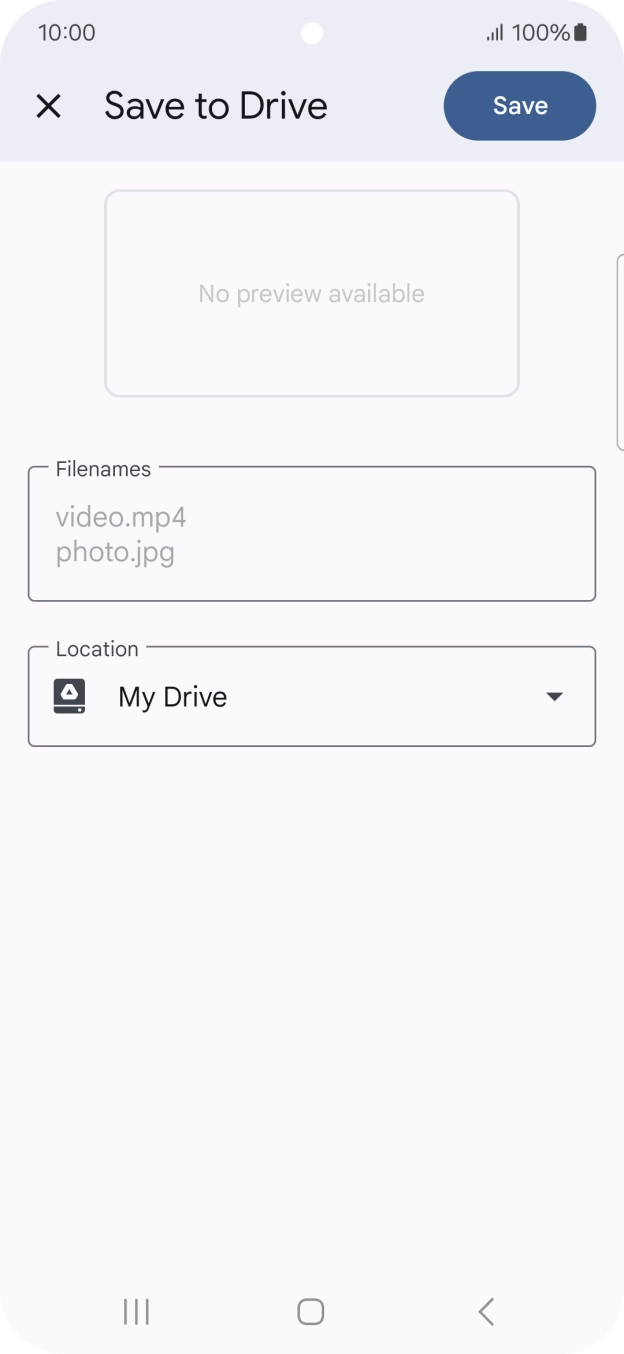 Press the field below 'Location' and go to the required folder. Press the field below 'Location' and go to the required folder.