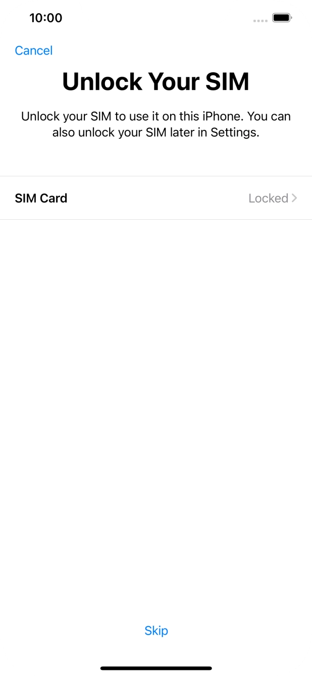 Press SIM Card.