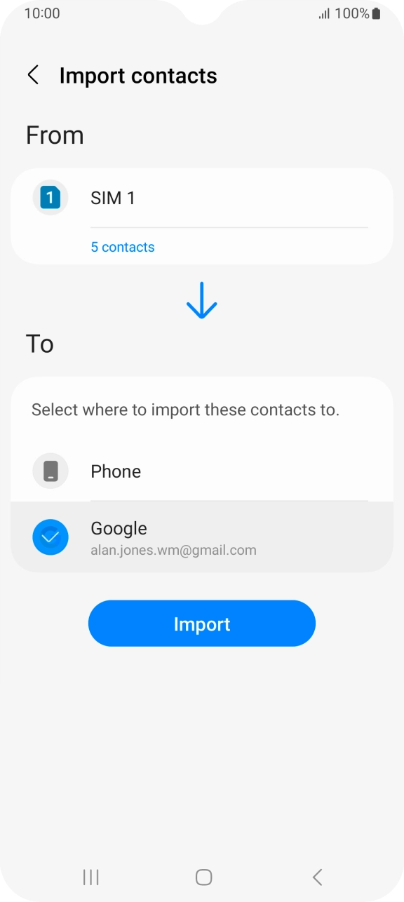 Press Import. Press Import.