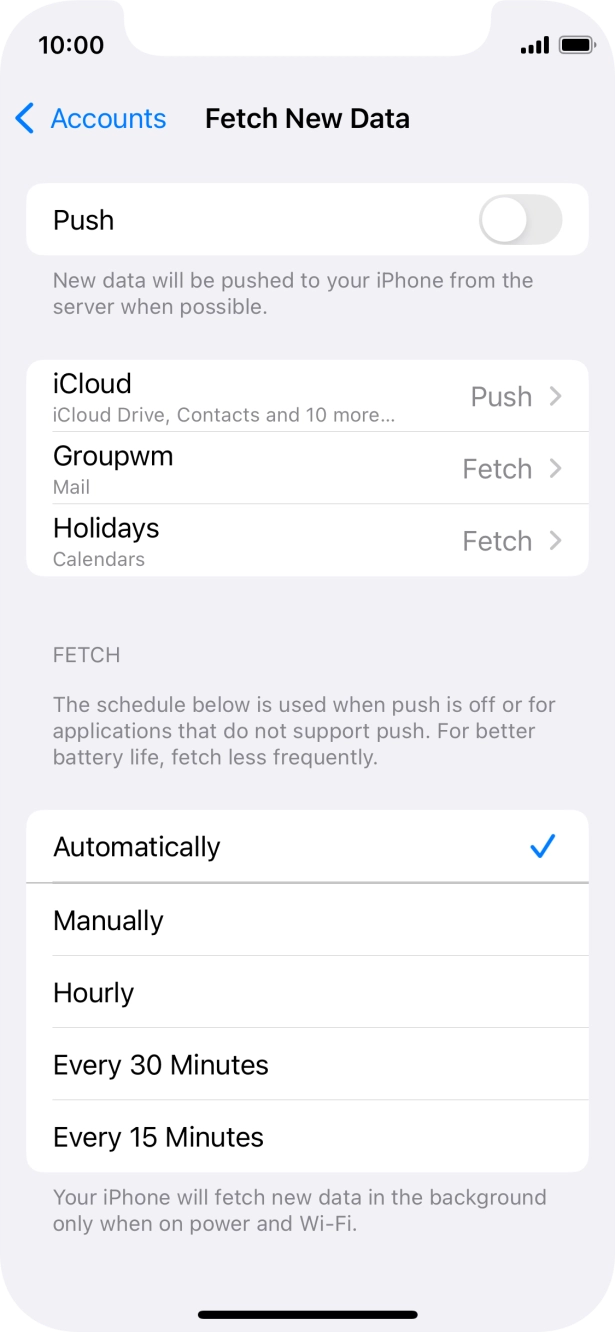 If you turn off the function, press the required setting. If you turn off the function, press the required setting.
