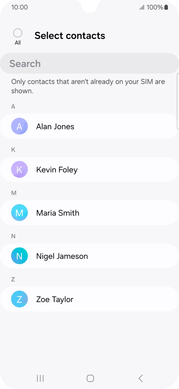 Press the field above 'All'.