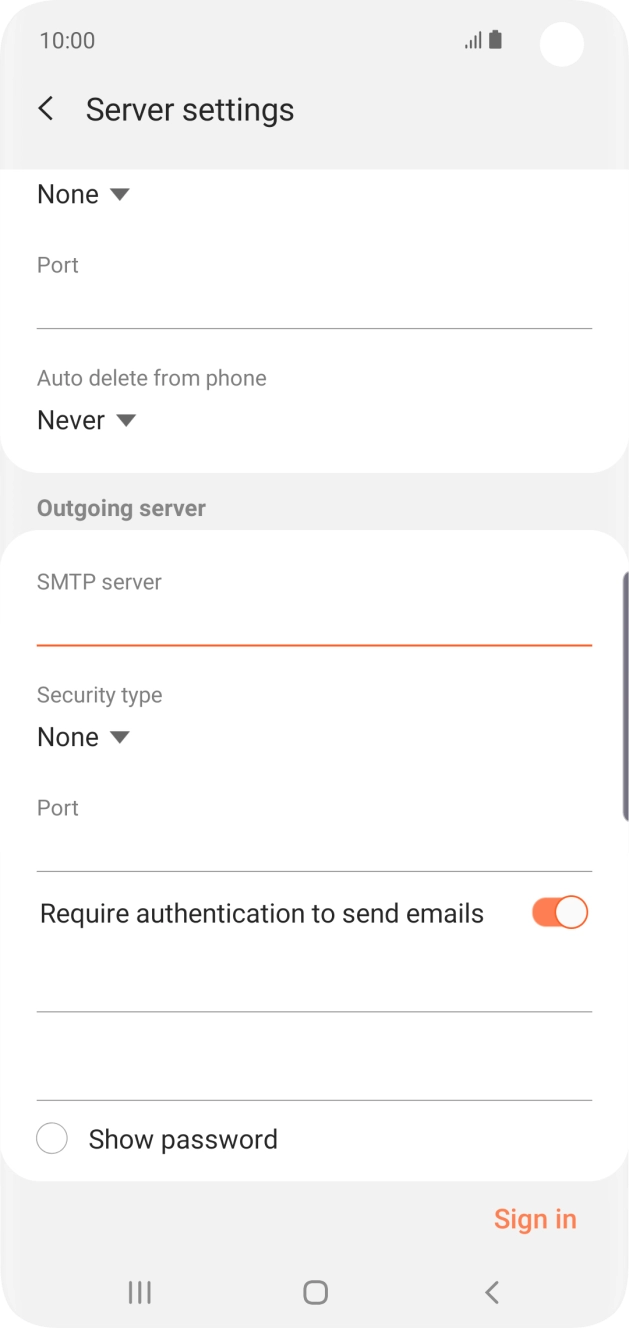 Press the drop down list below 'Security type'.