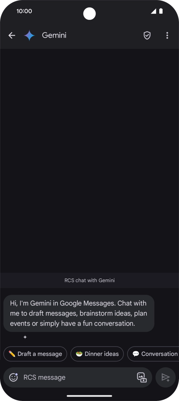 Press the text input field. Press the text input field.