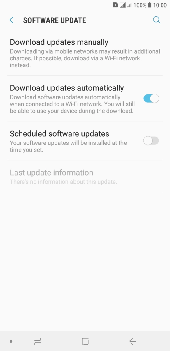 Press Download updates manually. If a new software version is available, it's displayed. Follow the instructions on the screen to update the phone software.