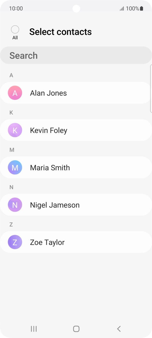 Press the field above 'All'.