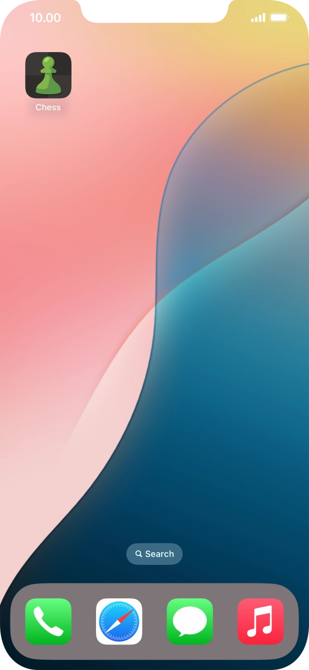 Press and hold the required app.