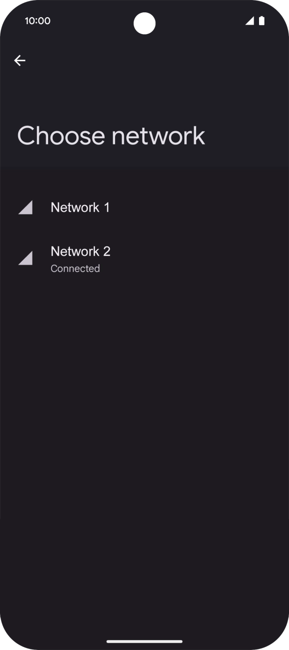 Press arrow left. Press arrow left.