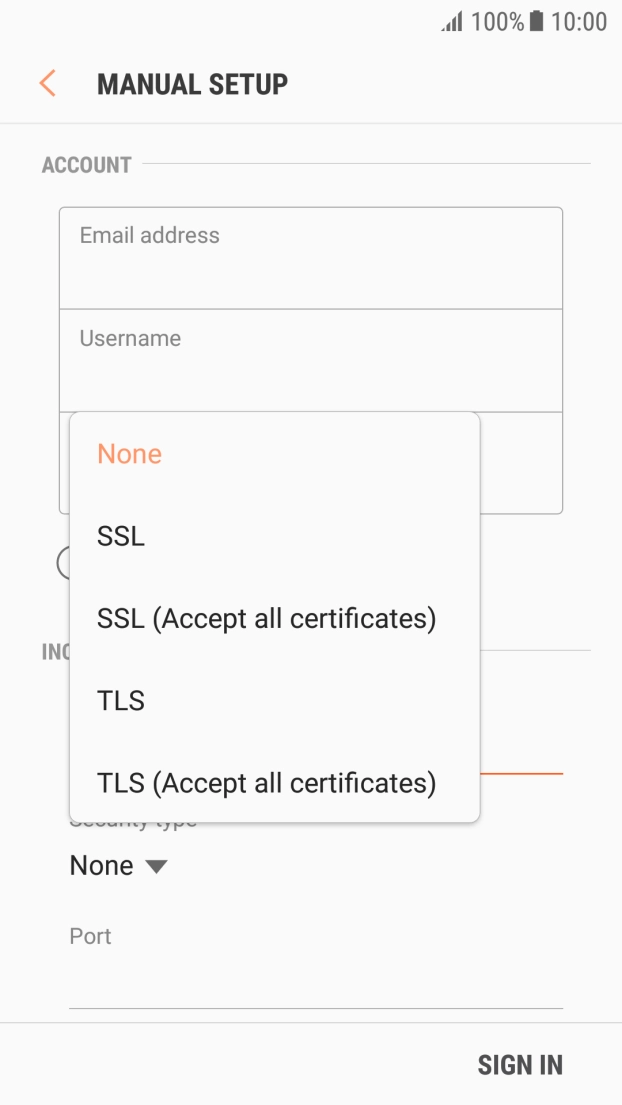 Press None to turn off the function. Press None to turn off the function.